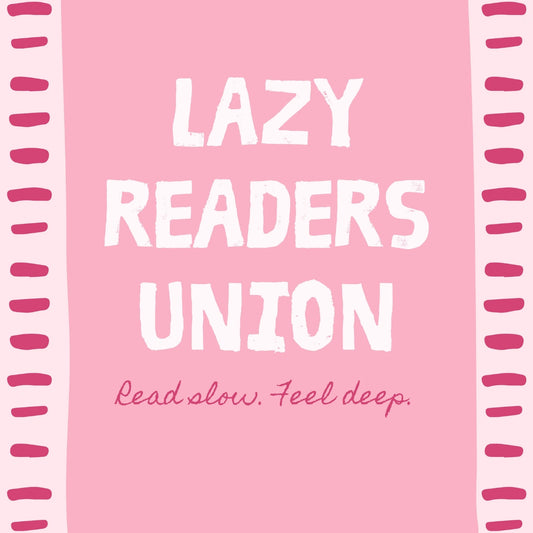 Lazy Readers Union  – Pink Bookish Print