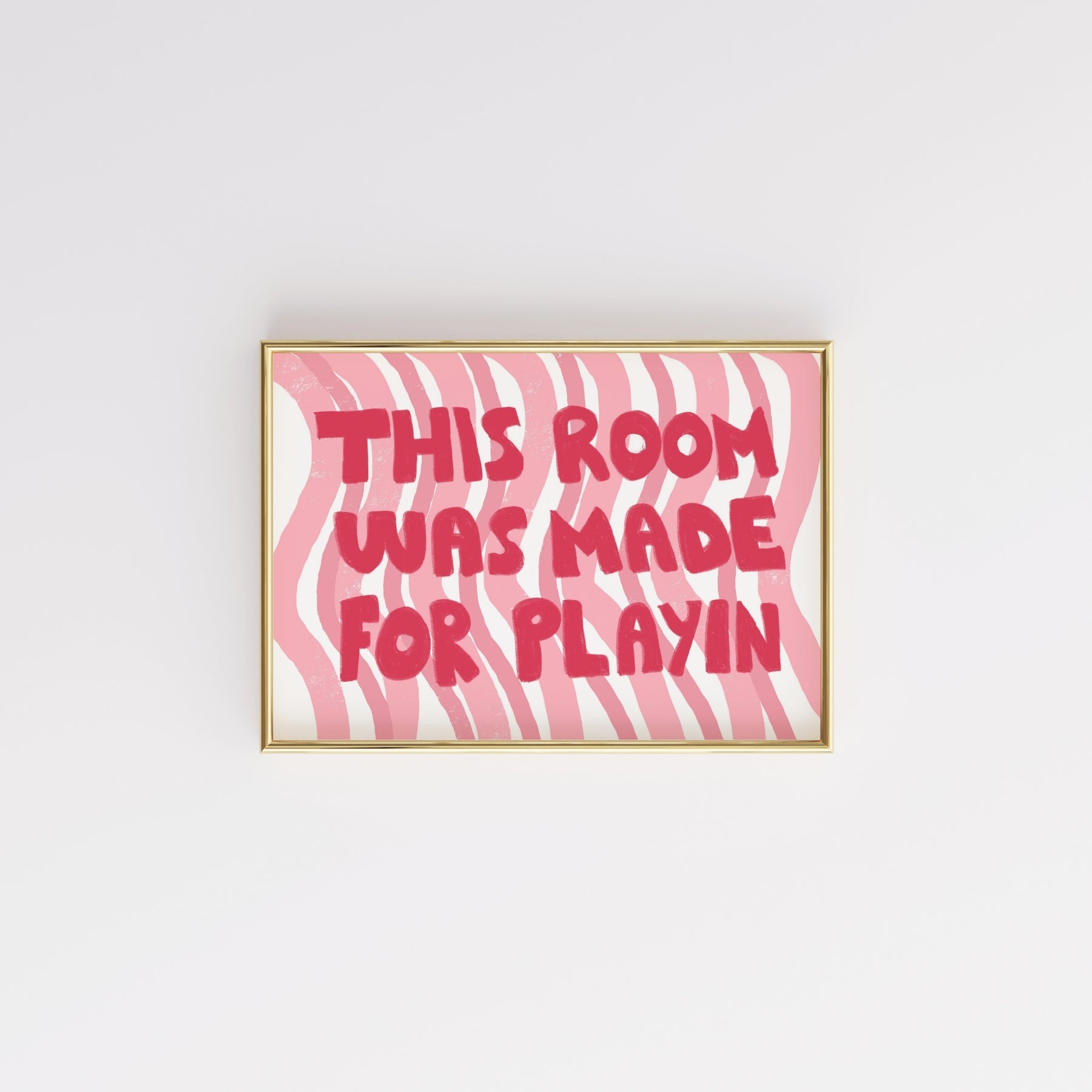 Stampa con citazione per la sala giochi - Graziosa decorazione murale per bambine