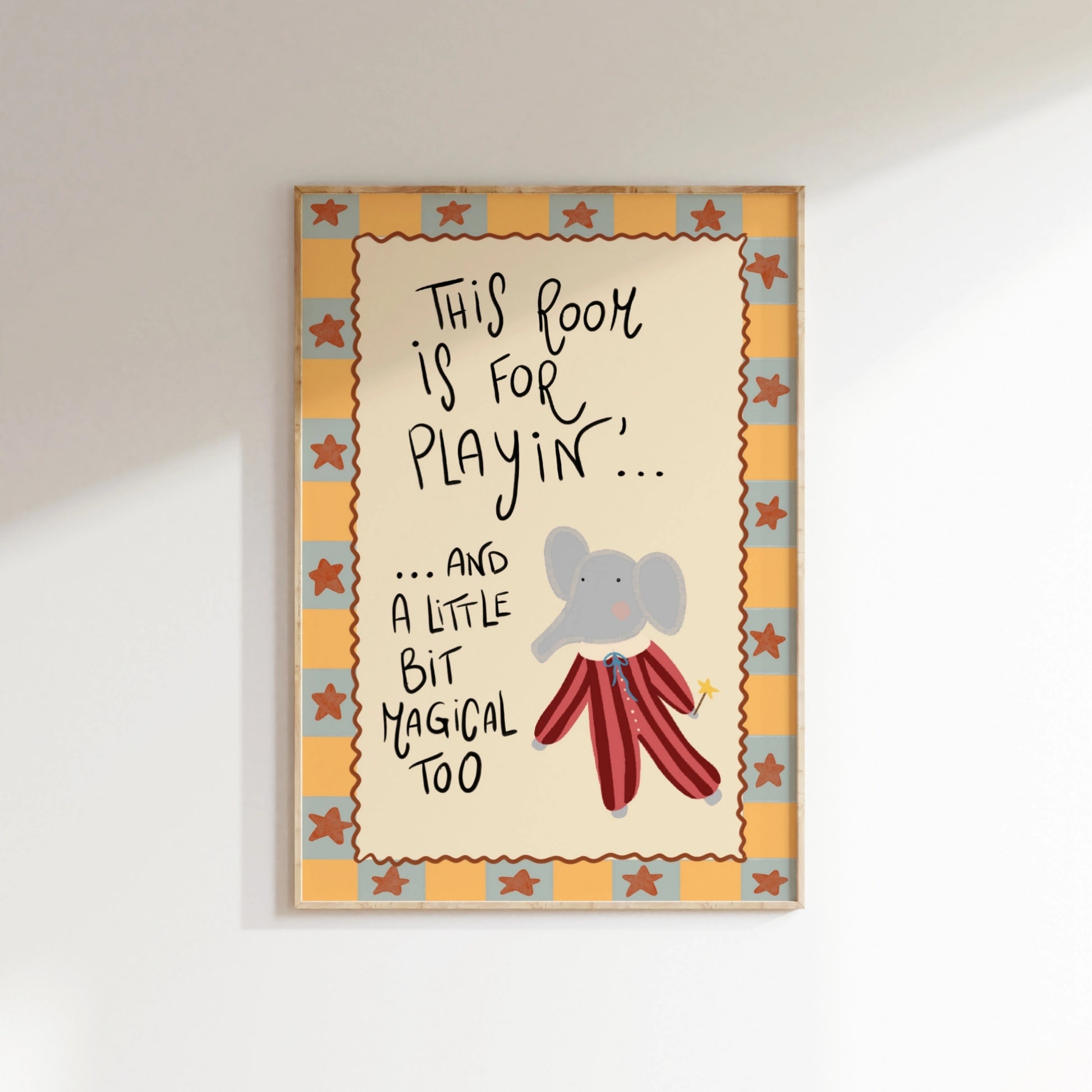 This Room Is for Playin’ Nursery Print, Vintage Nursery Decor