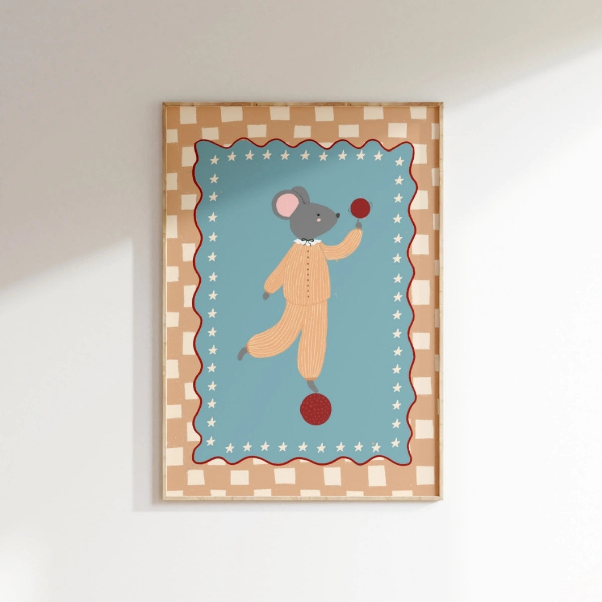 Circus Mouse Nursery Print, Circus Nursery Decor