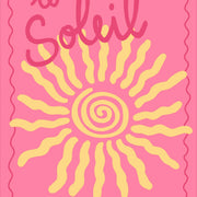Le Soleil Pink French Summer – Coastal Wall Art