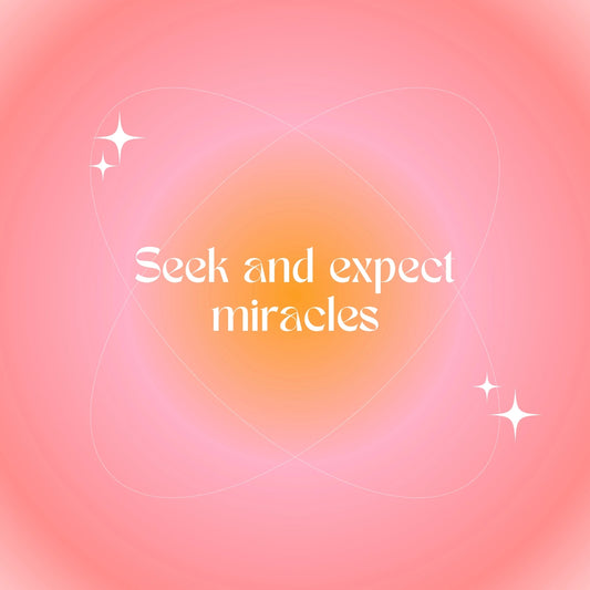 Seek and Expect Miracles Print – Modern Christian Wall Art