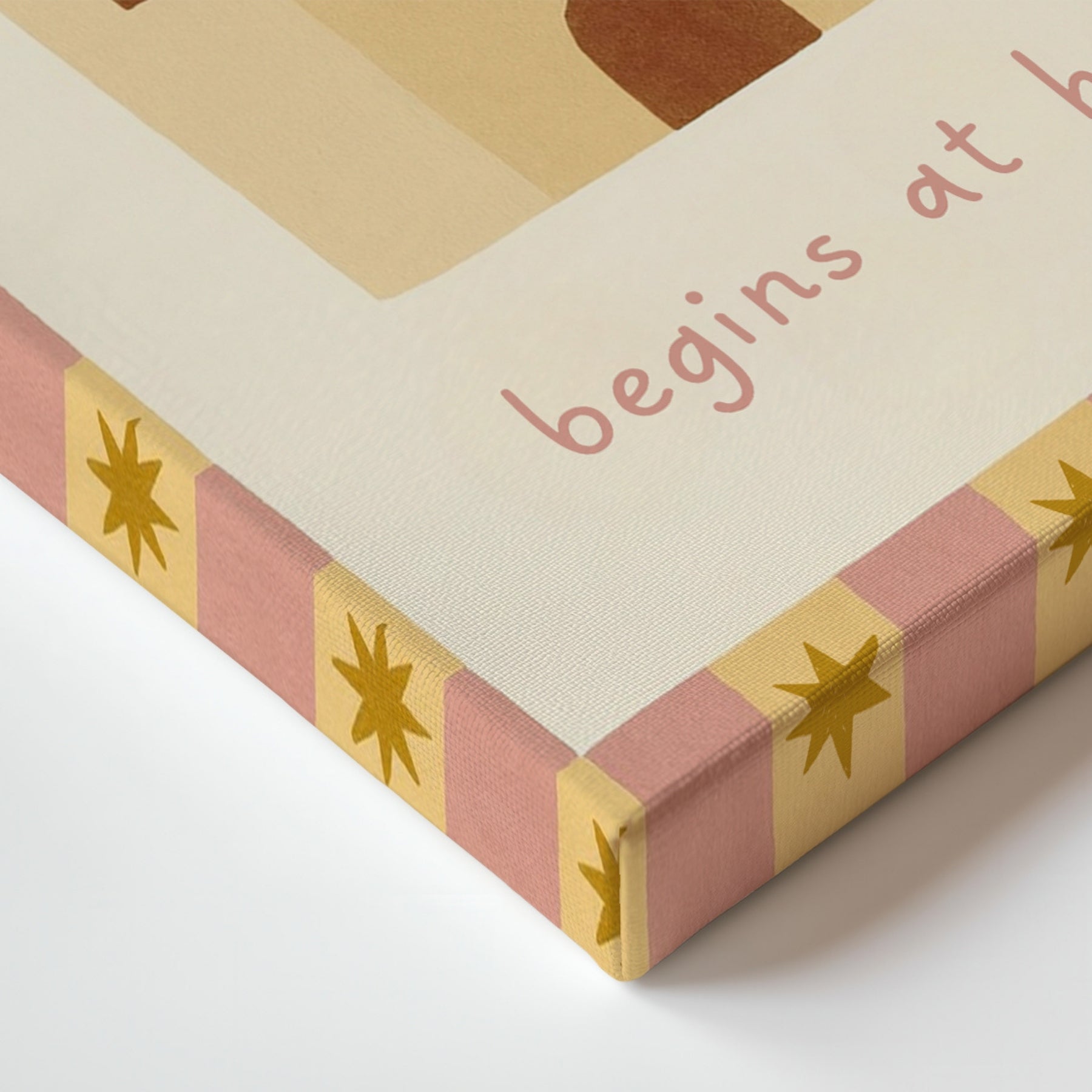 Magic Begins at Home Castle Nursery Canvas Print