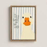 Silly Goose Portrait – Nursery & Kids Canvas Wall Art