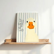 Silly Goose Portrait – Nursery & Kids Canvas Wall Art