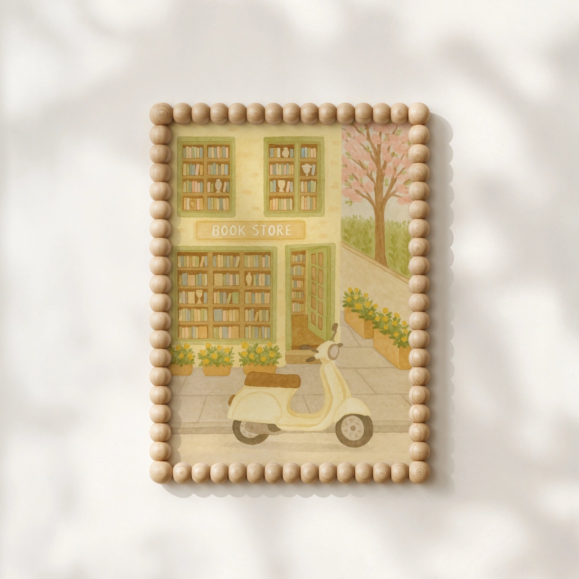 Bookstore Wall Art – Bookshop Illustration Print
