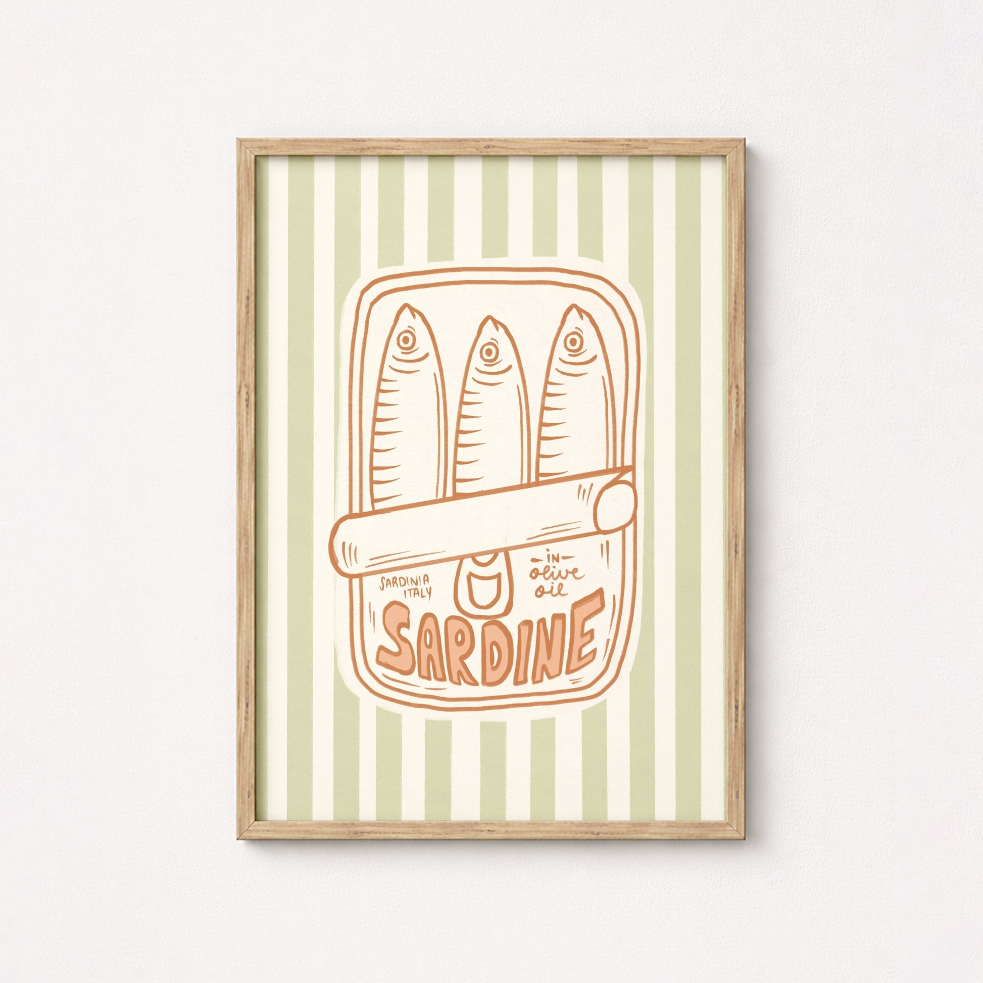 Sardine Kitchen Wall Art, Kitchen Wall Decor