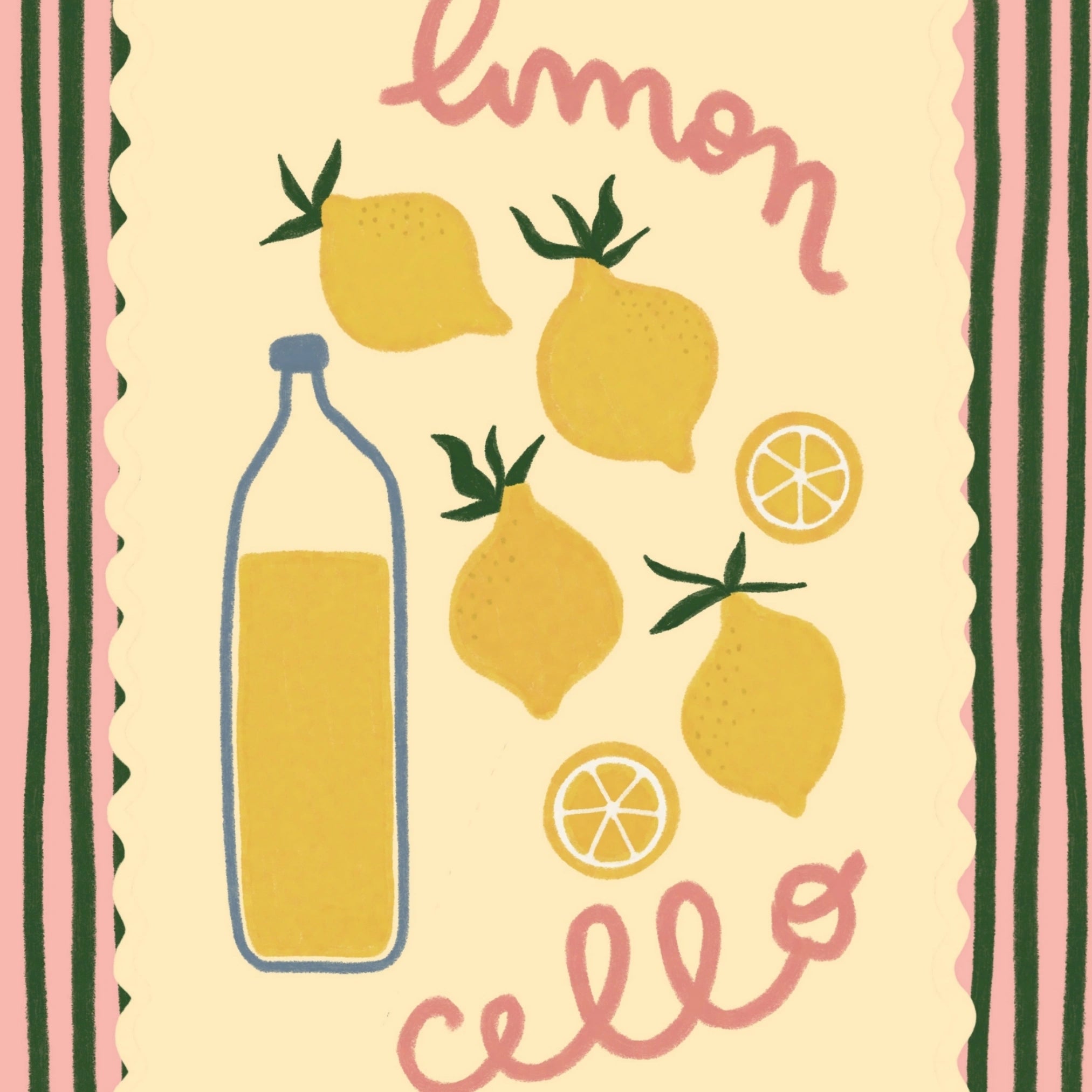 Decorazione murale per la tavola da pranzo italiana – Stampa di pasta, vino e cucina