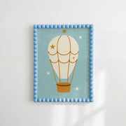 Starry Hot Air Balloon – Nursery & Kids Wall Art