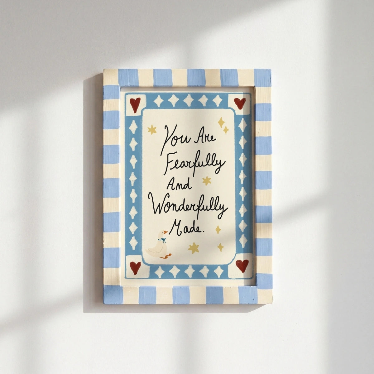 You Are Fearfully and Wonderfully Made, Christian Nursery Decor