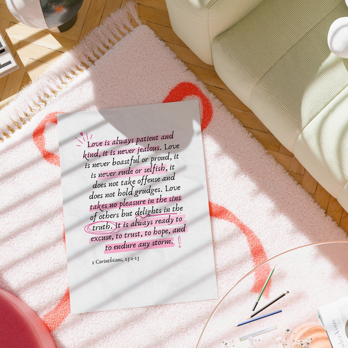 1 Corinthians 13 Wall Art – Bible Verse Print