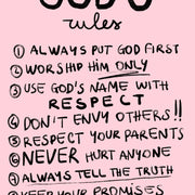 God's Rules – Christian Wall Art