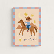 Cowboy Moonlight Adventure – Nursery & Kids Canvas Wall Art