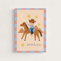 Yeehaw Cowboy Nursery Canvas Print