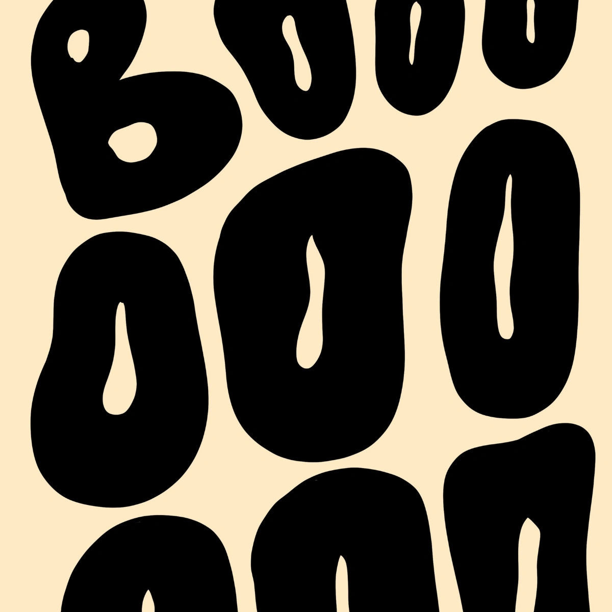BOOOO Halloween Print – Minimalist Spooky
