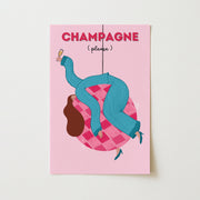 Champagne Please - Poster costiero