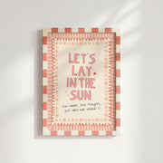 Pink Summer Quote – Coastal Wall Art