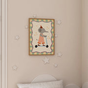 Elephant Scooter – Nursery & kids wall art
