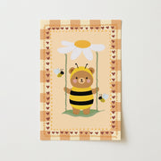 Bee Bear – Nursery & kids wall art