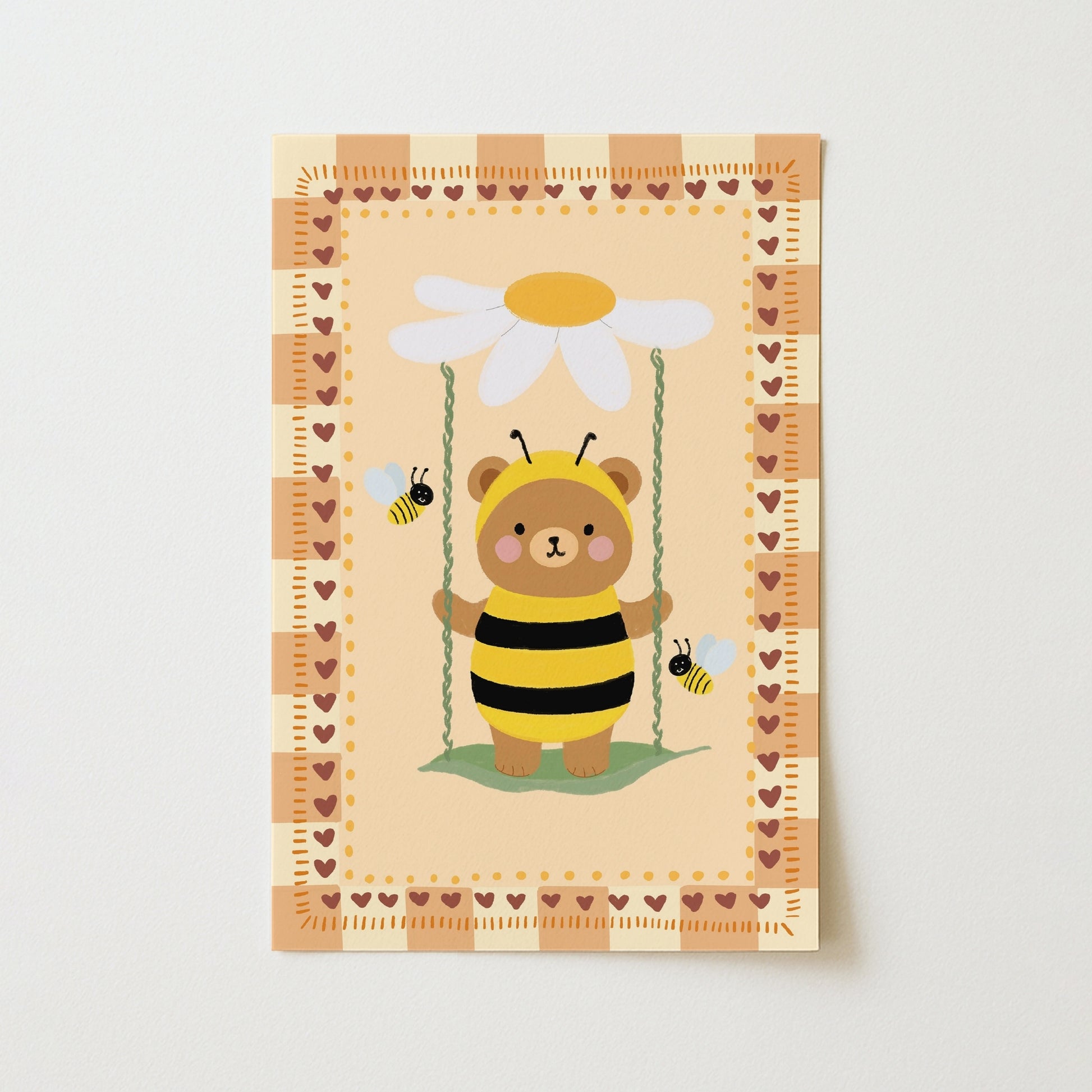 Bee Bear Nursery Print