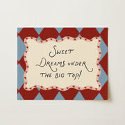 Sweet Dreams Under the Big Top – Poster per bambini