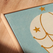 Starry Hot Air Balloon – Nursery & Kids Canvas Wall Art