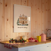 Home for the Holidays Cottage – Christmas Wall Art