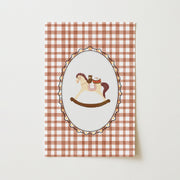 Vintage Rocking Horse – Nursery & kids wall art
