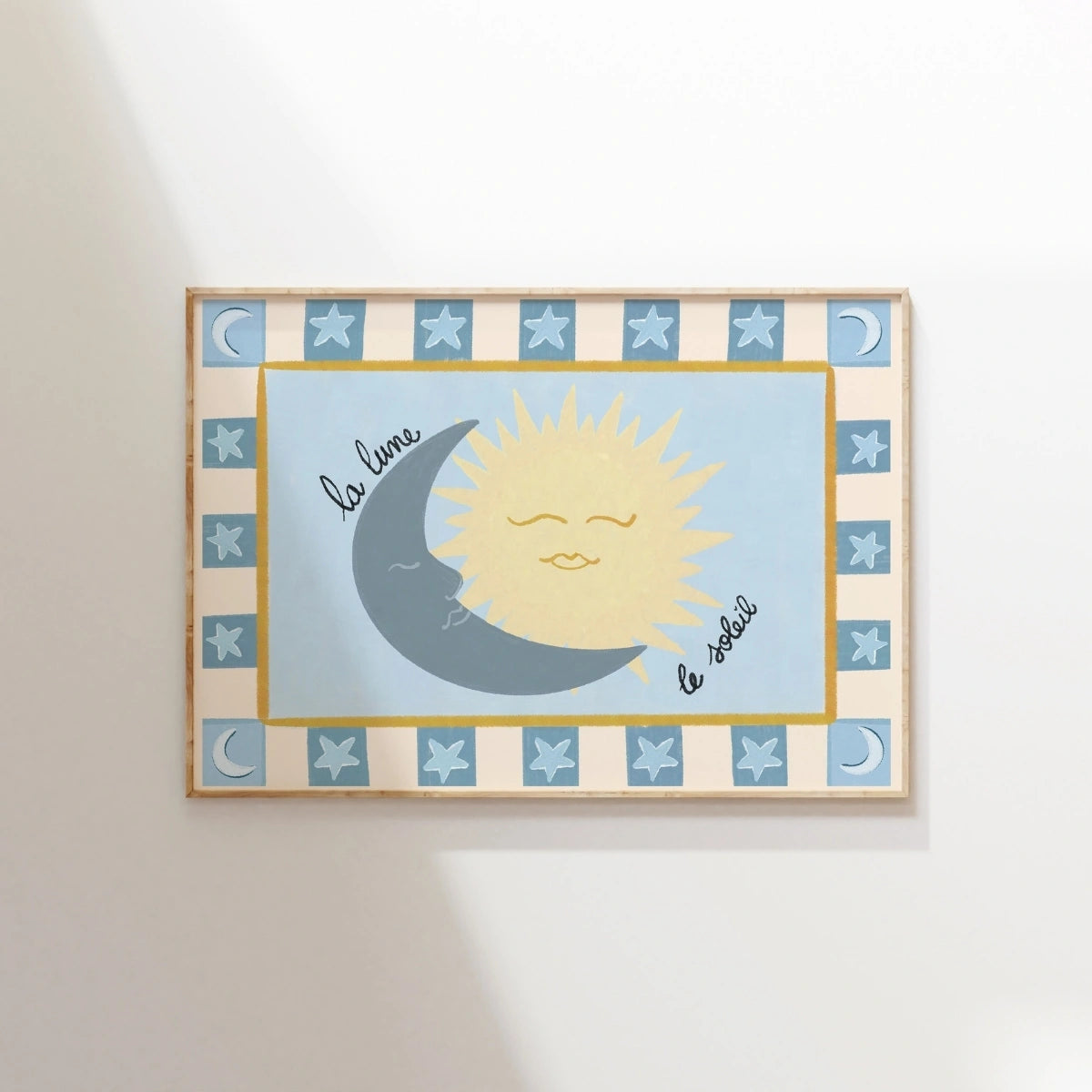 Celestial Kids Room Print, Space Nursery Decor
