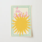 Le Soleil Green Frame – Coastal Wall Art