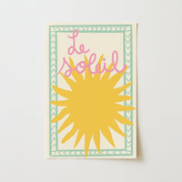 Le Soleil Print – French Summer Sun Wall Art