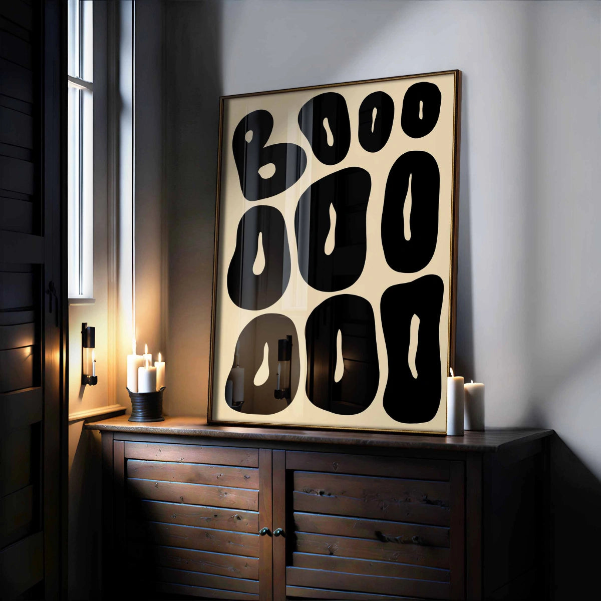BOOOO Halloween Print – Minimalist Spooky