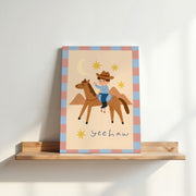 Cowboy Moonlight Adventure – Nursery & Kids Canvas Wall Art