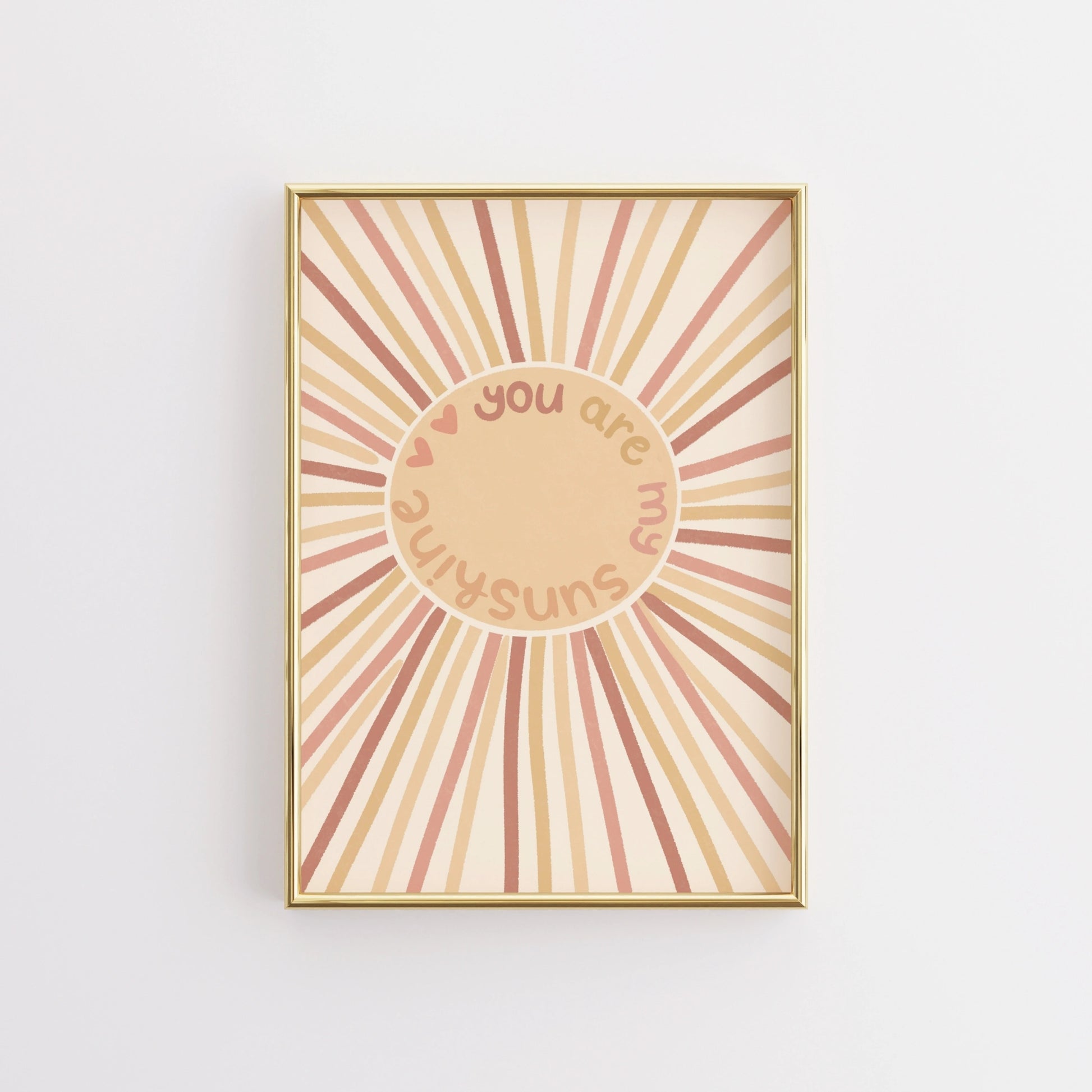 Retro Sun Rays Poster