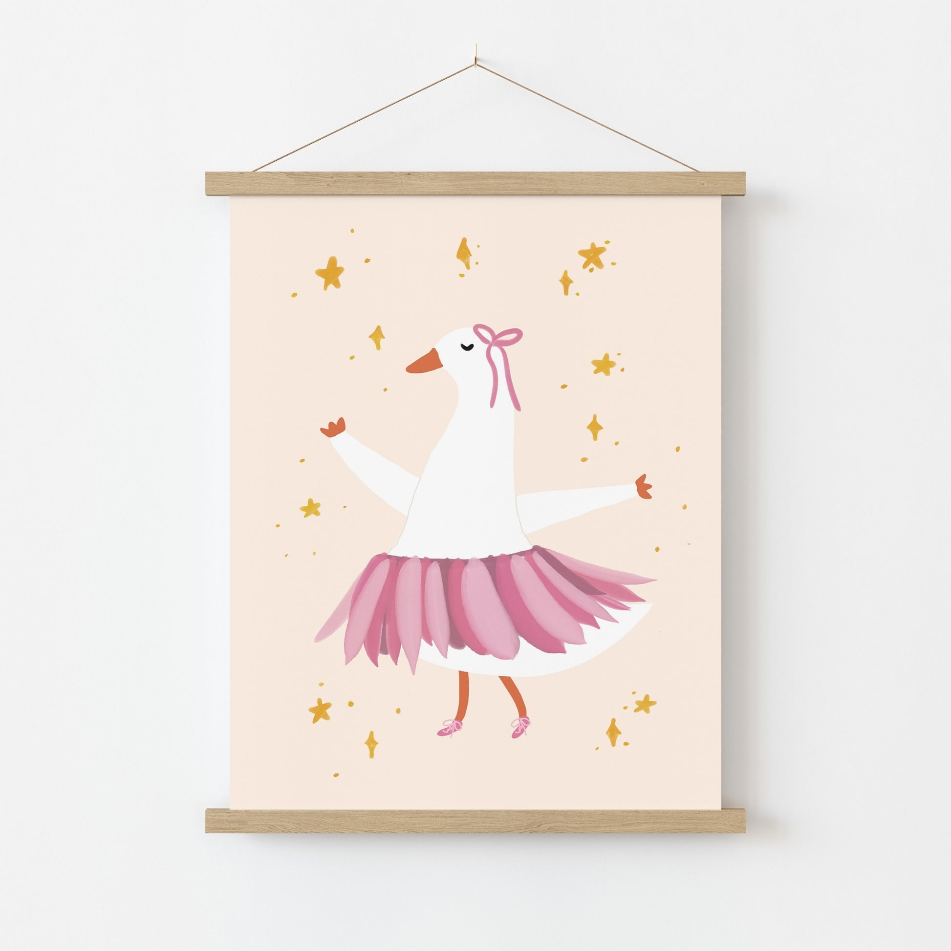 Ballet Goose Nursery Print