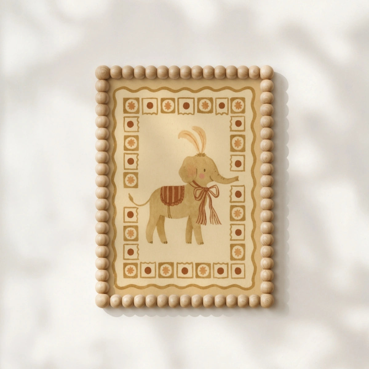 Circus Elephant Nursery Print - Cute Animal Wall Art for Kids, Circus Nursery Decor