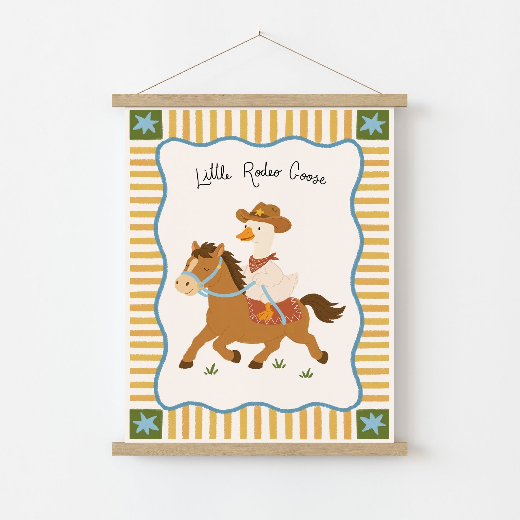 Little Rodeo Goose Nursery Wall Art