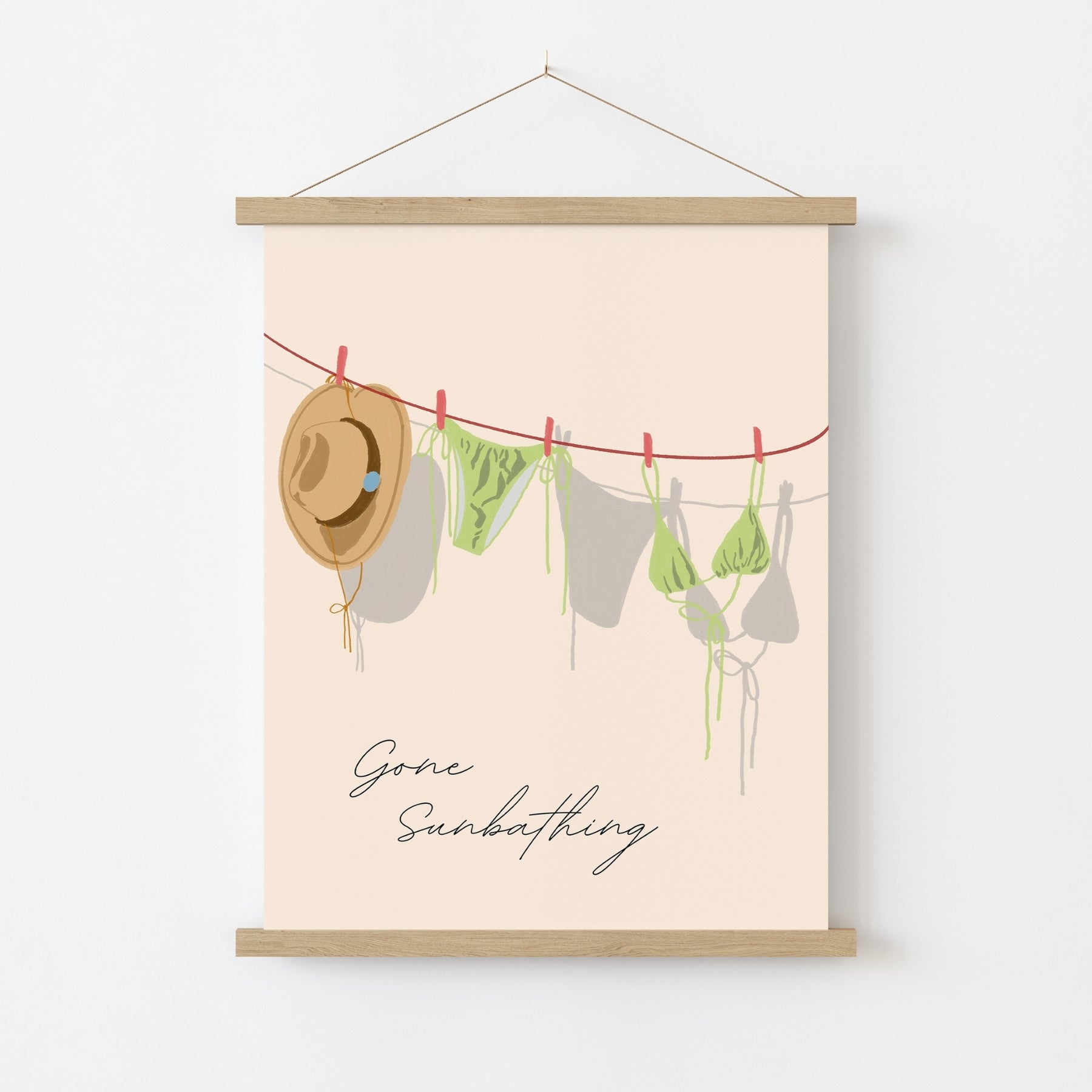 Gone Sunbathing Wall Art
