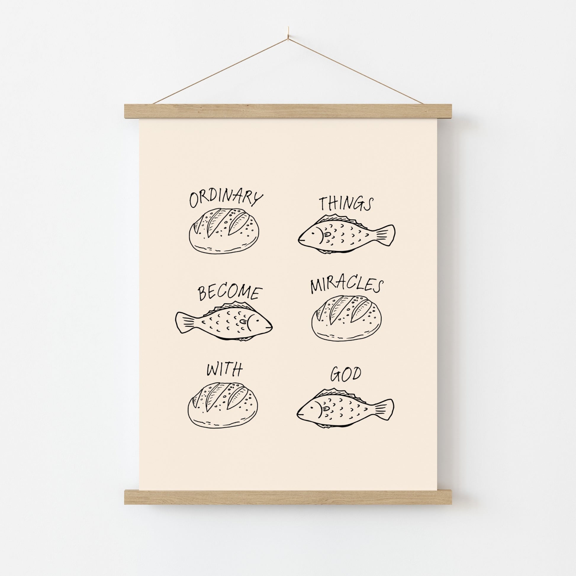 Ordinary Things Become Miracles – Christian Wall Art, Christian Wall Decor