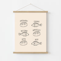 Ordinary Things Become Miracles – Christian Wall Art, Christian Wall Decor