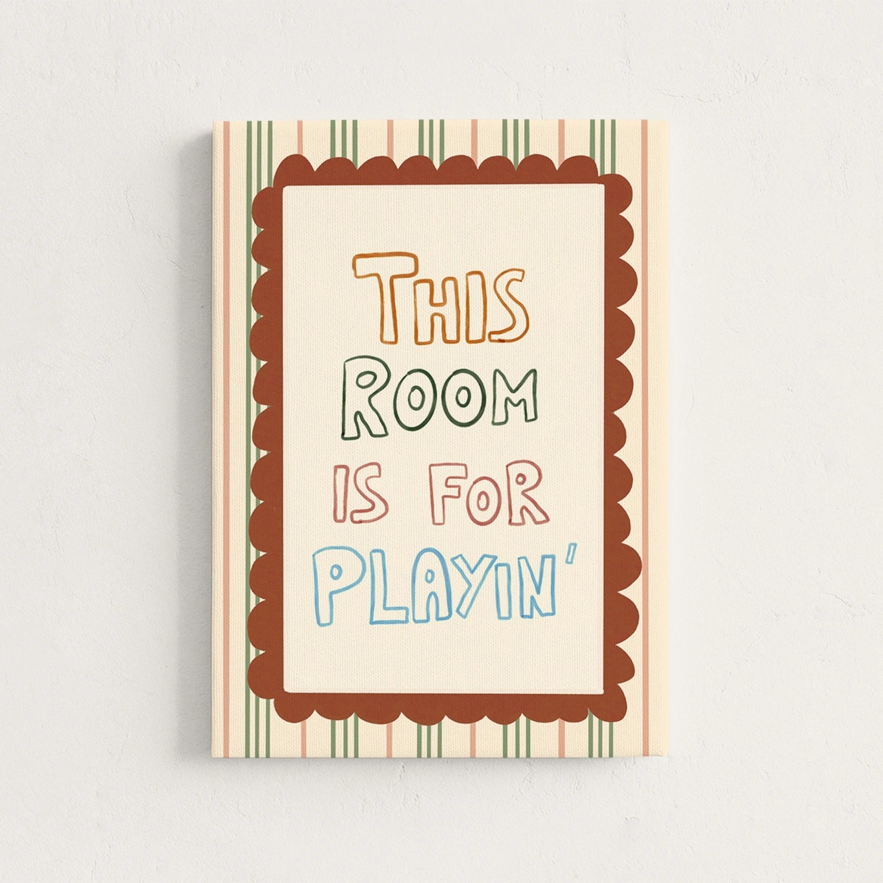 Impresión en Lienzo de Guardería Esta Habitación es para Jugar