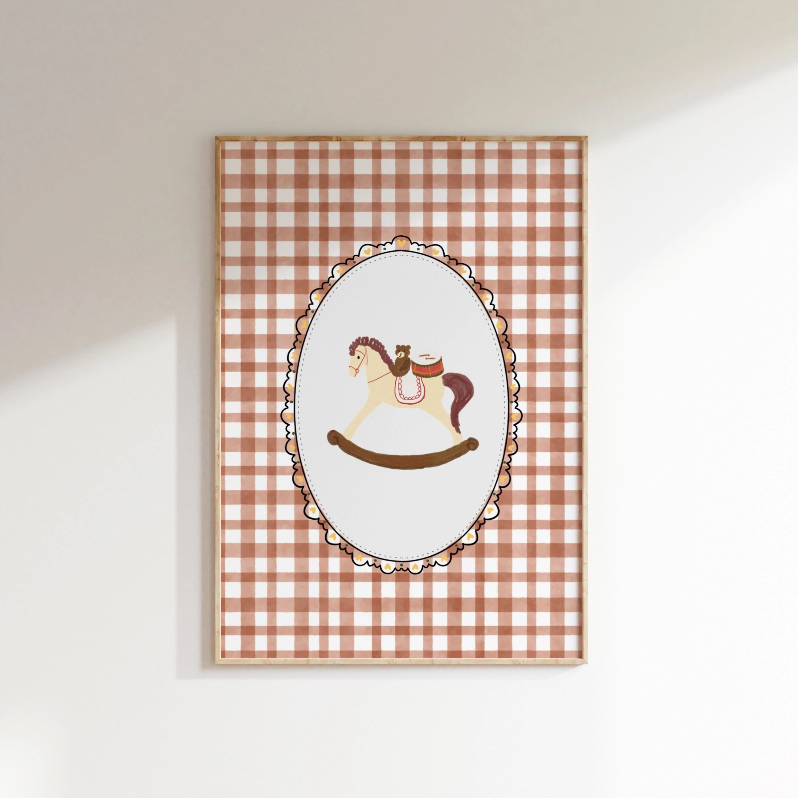 Vintage Rocking Horse, Vintage Nursery Decor