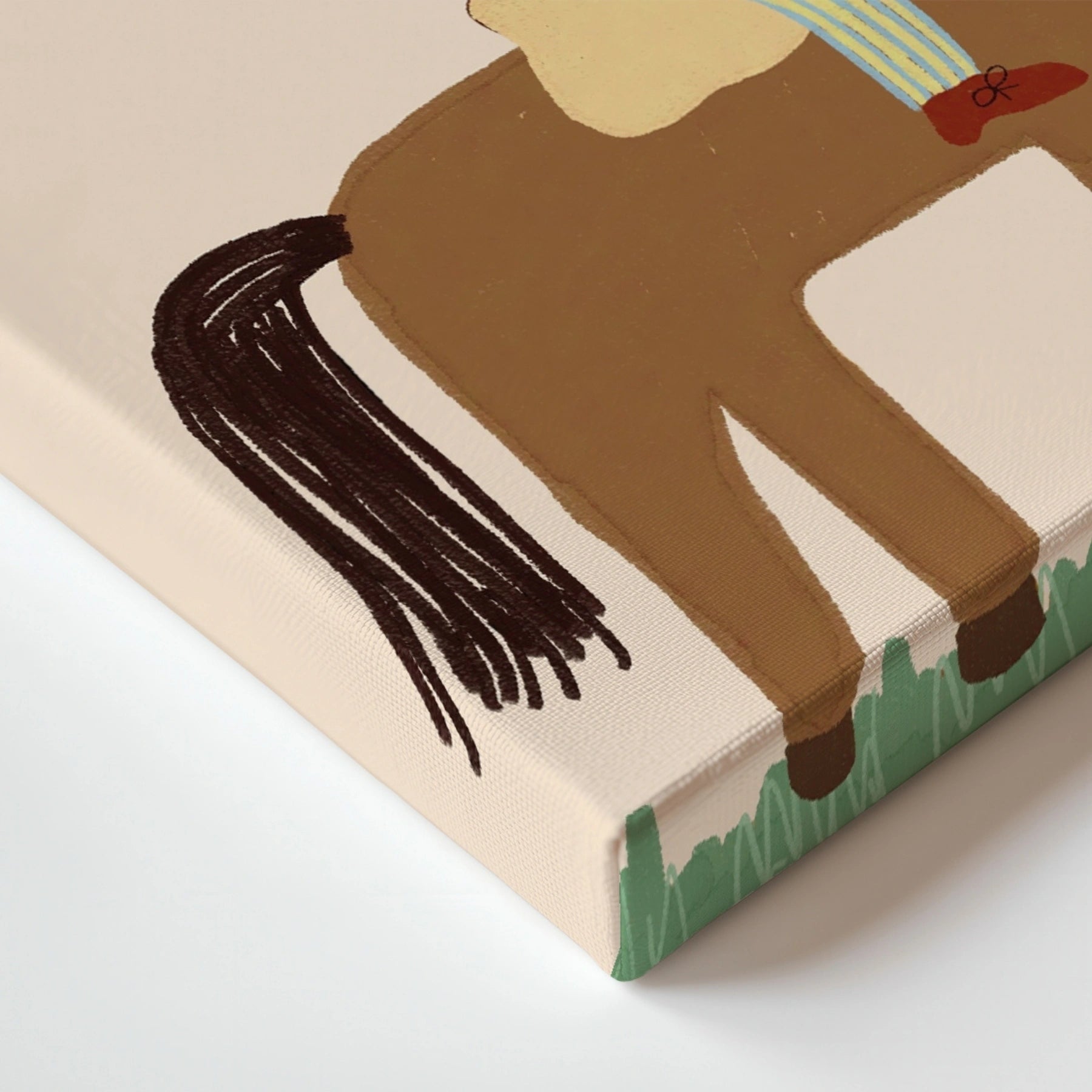 Yee Haw Cowboy Nursery Canvas Print