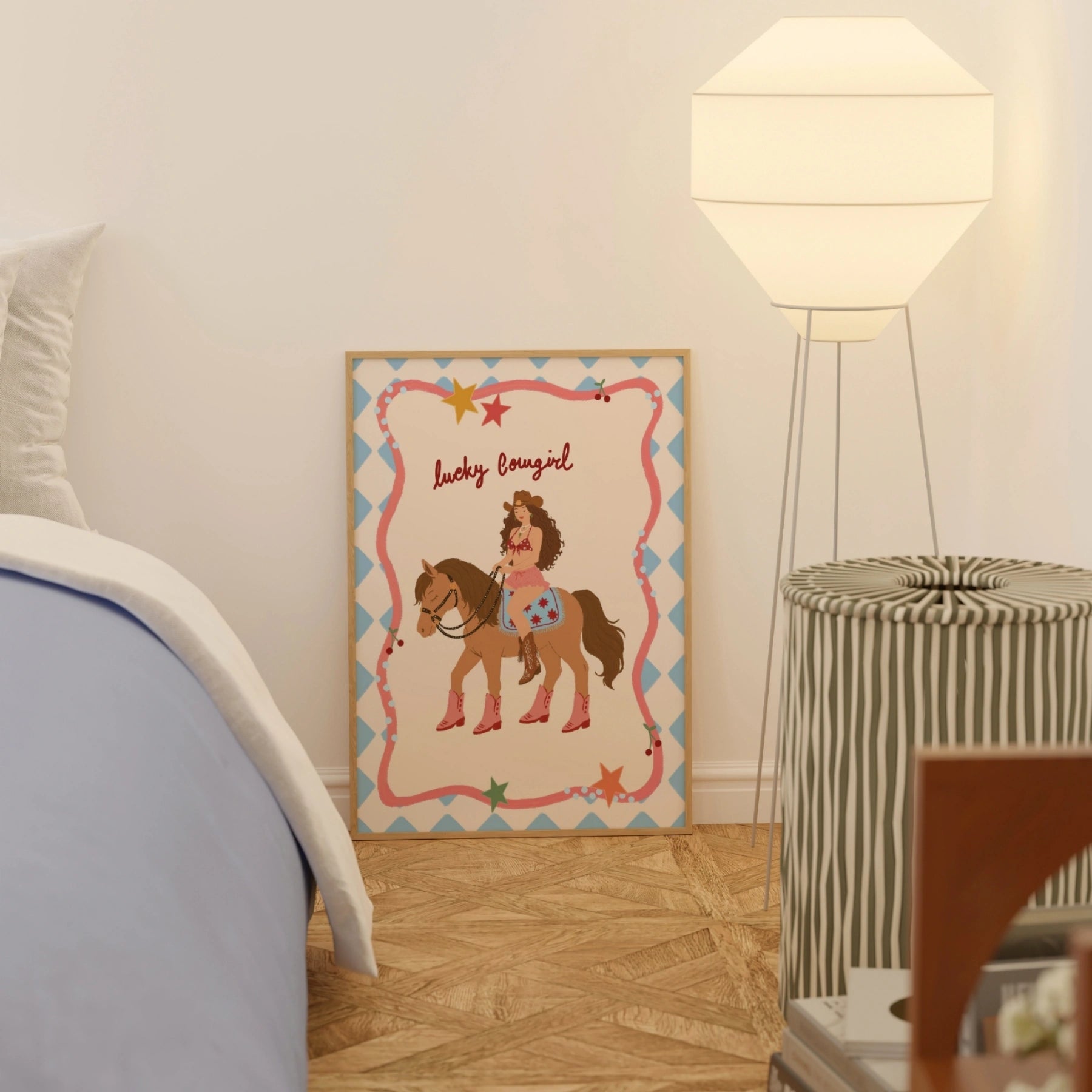 Lucky Cowgirl Wall Art