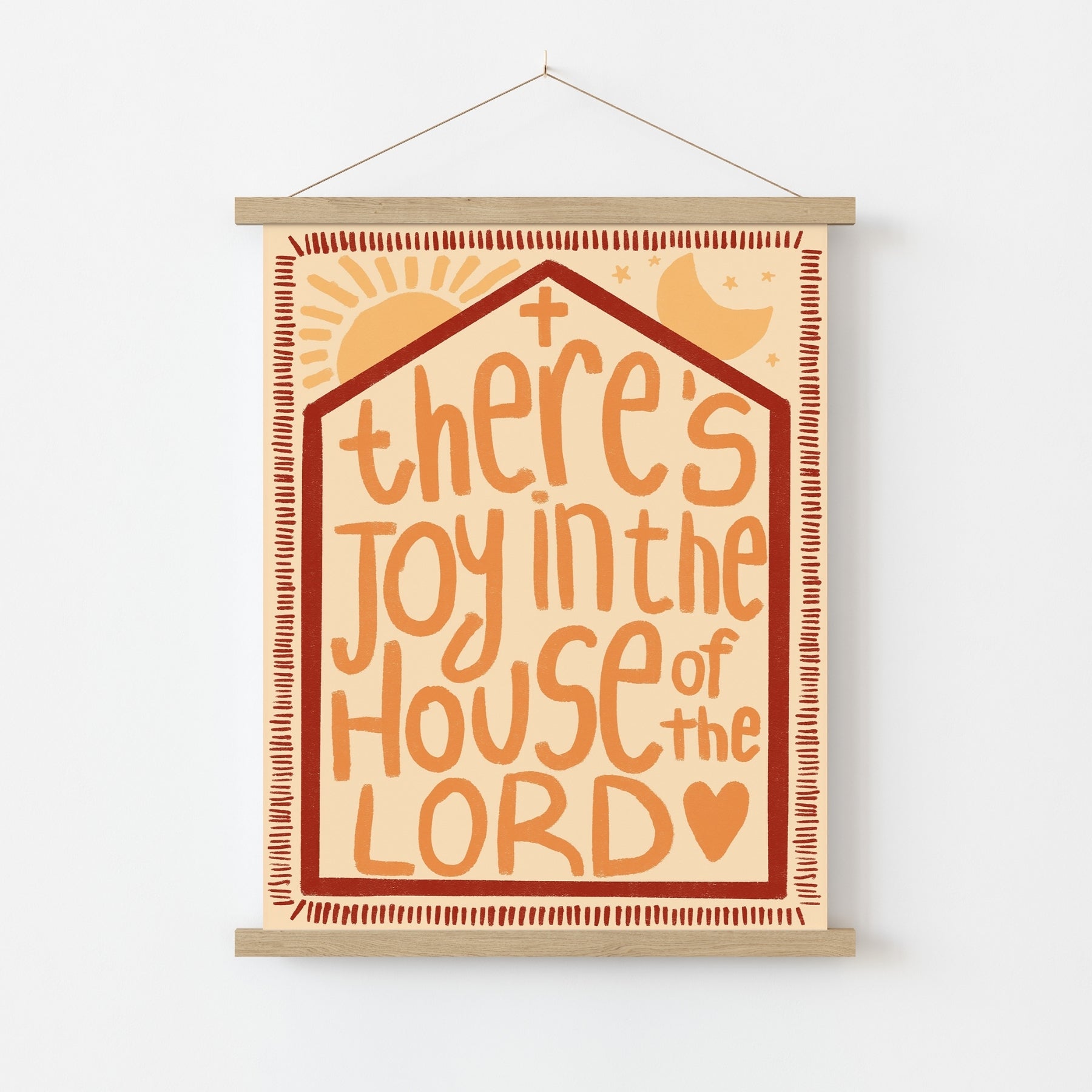 Joy in the House of the Lord Print – Christian Wall Art