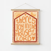 Joy in the House of the Lord Print – Christian Wall Art