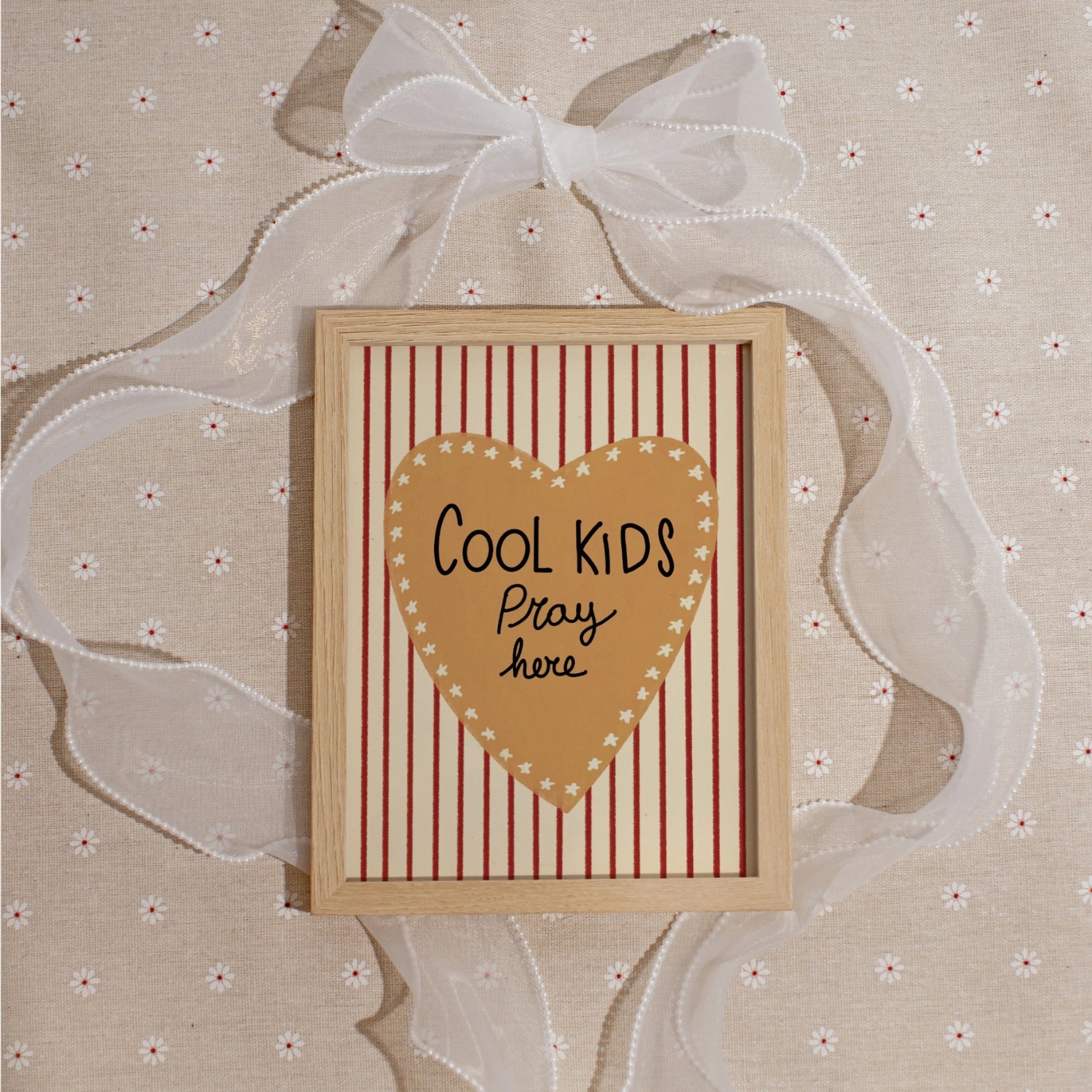 Poster vintage a righe per la cameretta dei bambini