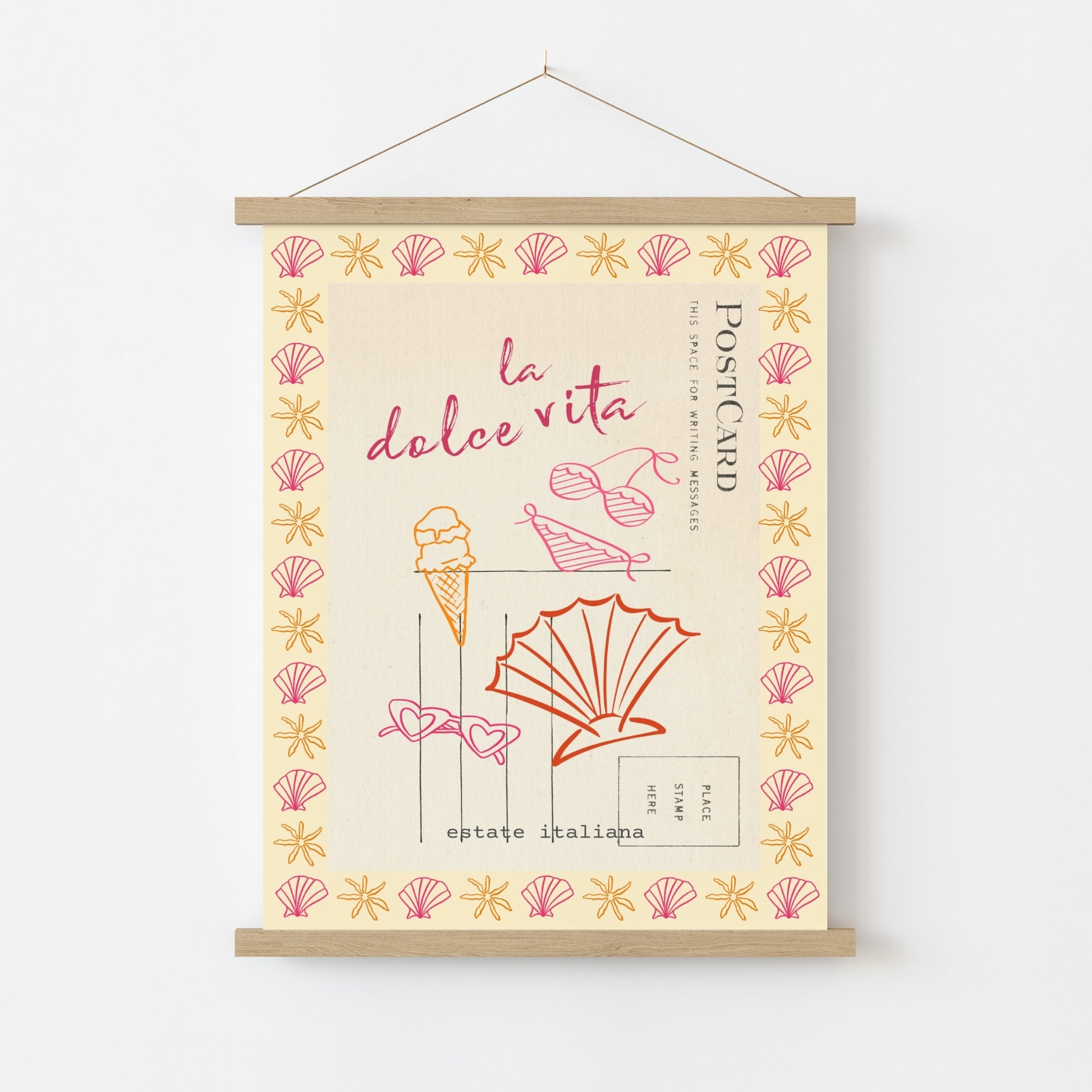 La Dolce Vita Print – Italian Summer Postcard Wall Art