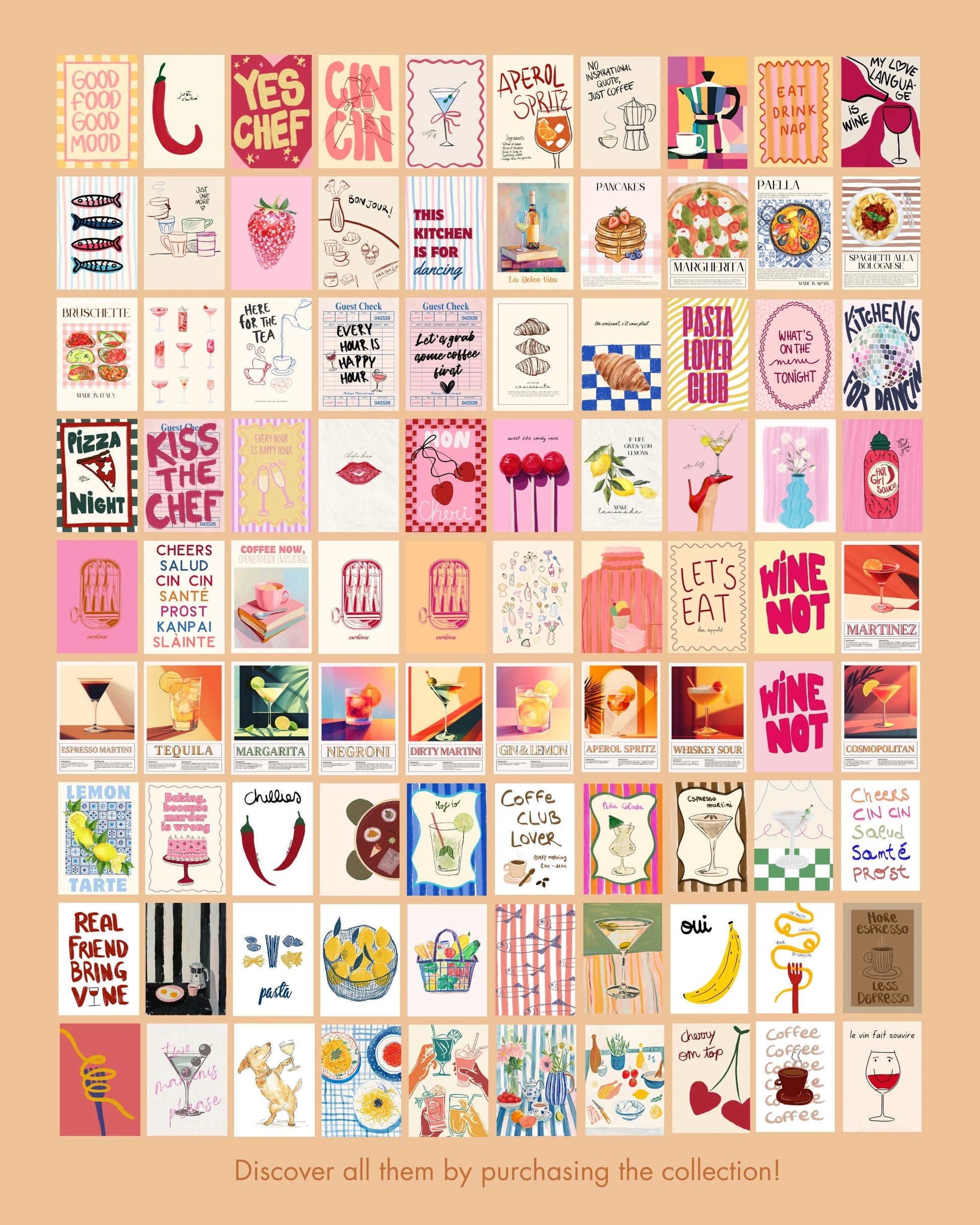 Cucina fatta a mano, oltre 100 stampe