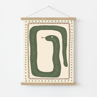 Playful Reptile Illustration
